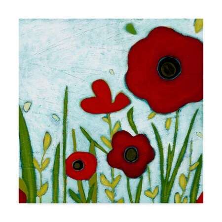 June Erica Vess 'Precious Poppies Iv' Canvas Art,35x35